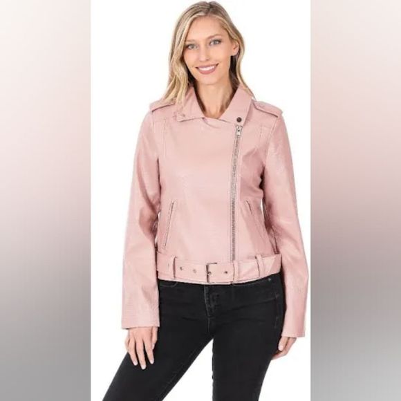 Zenana Outfitters Pink Women's Jacket - Picture 2 of 4